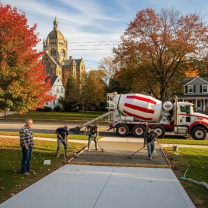 concrete driveway schenectady