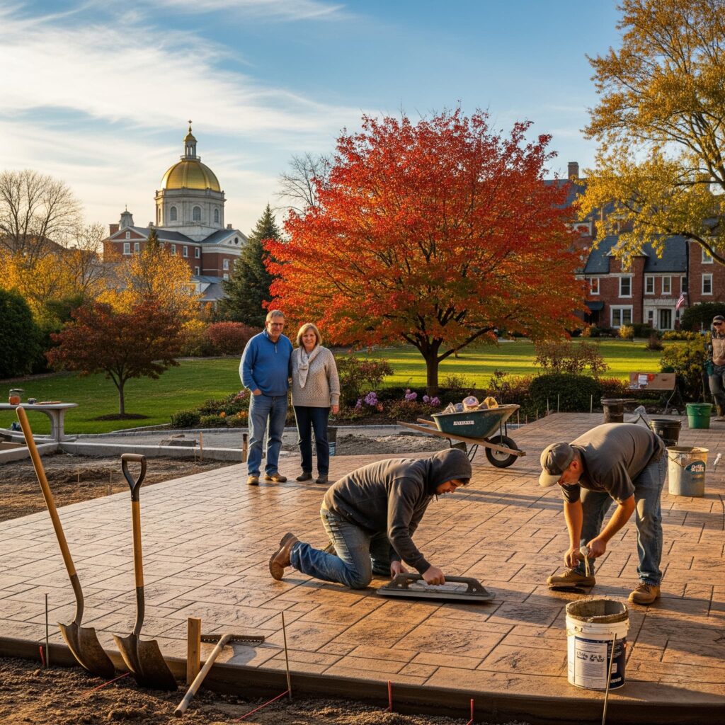 concrete patio schenectady