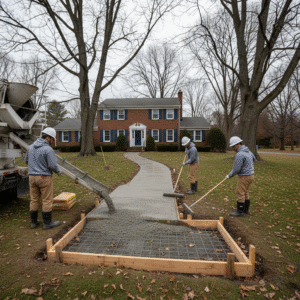 concrete walkway schenectady