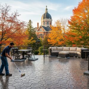 stamped concrete patio schenectady